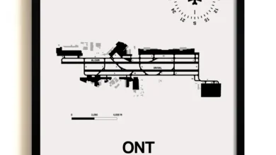 Ontario Airport Map