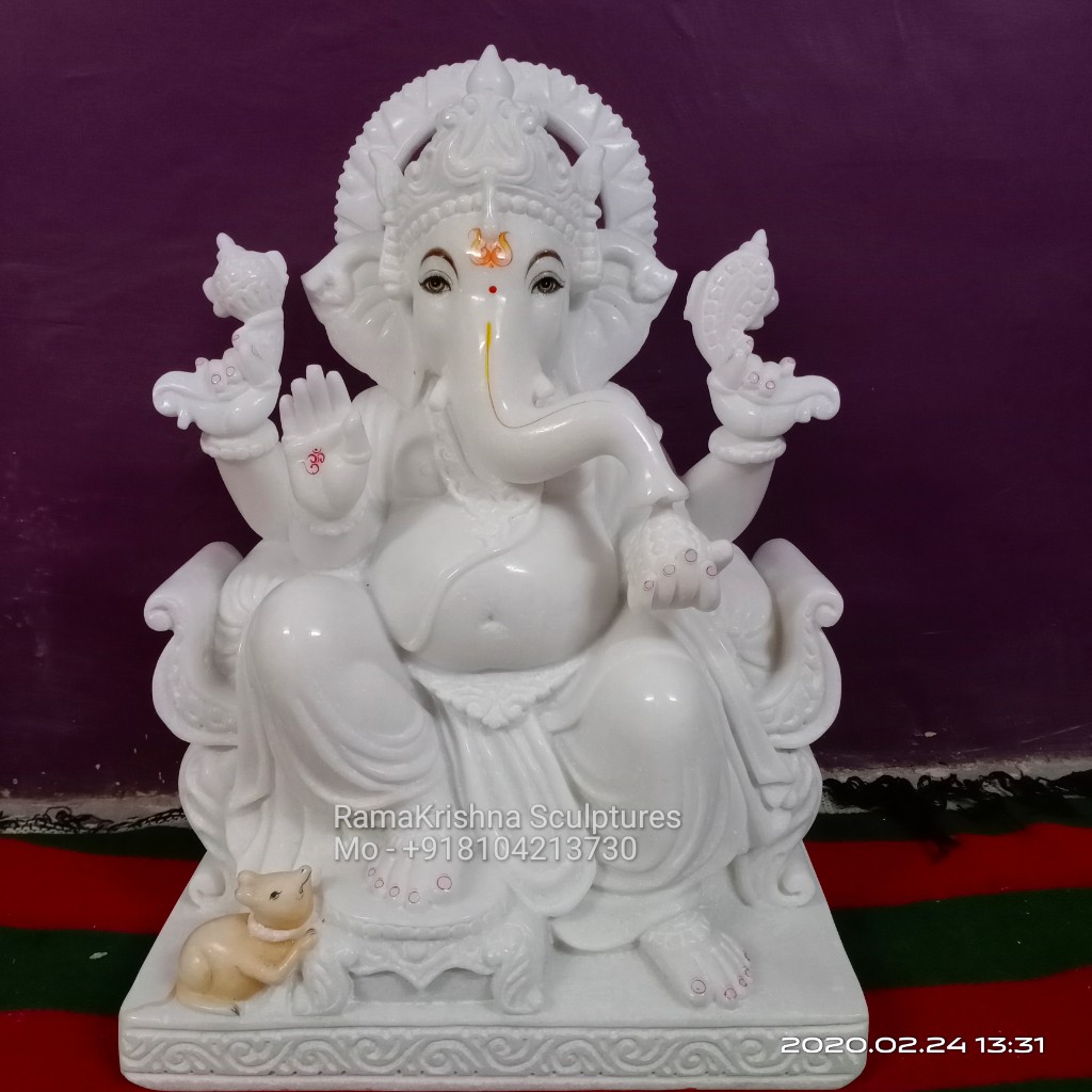Ganesh Ji Marble Murti