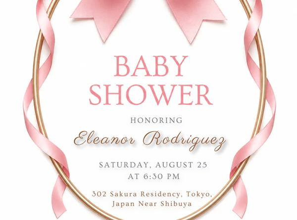 Baby Shower Invitation Template